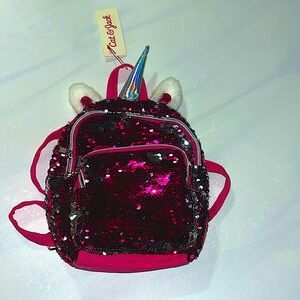 Cat and jack pink sequin unicorn mini backpack
